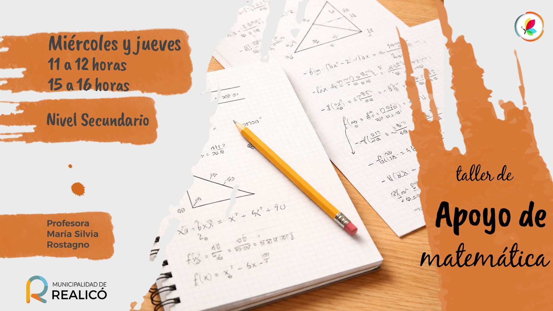 Taller de apoyo de matemática para nivel secundario